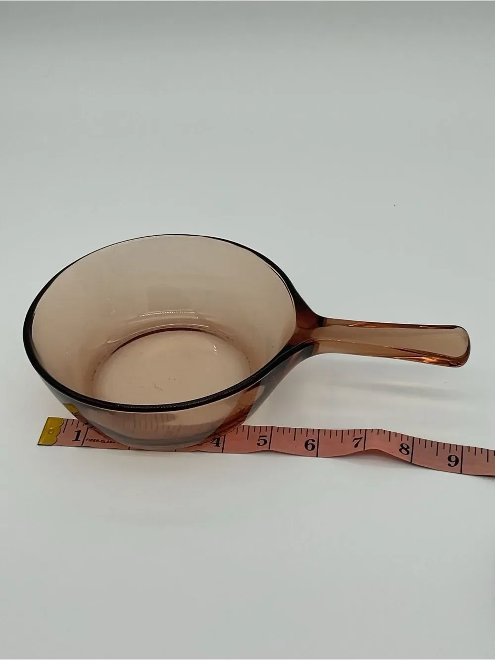 Corning Visions Amber Glass 1 Pint Saucepan with Handle & Lid